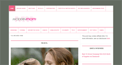 Desktop Screenshot of modernmom.com